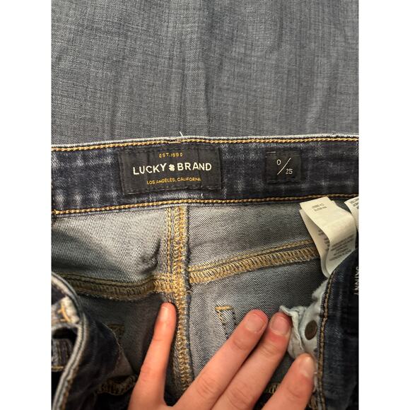 Lucky Brand Ava Skinny Jeans Dark Wash Women's Size 0/25 - Picture 2 of 4